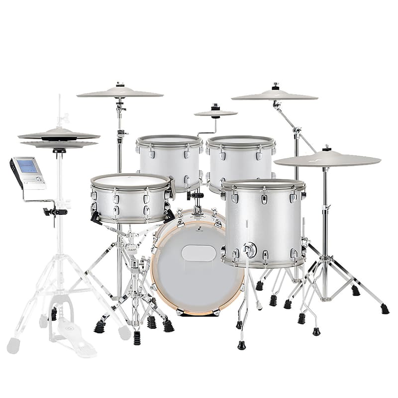 EFNOTE 5 Electronic Drum Set White Sparkle EXPANDED Reverb