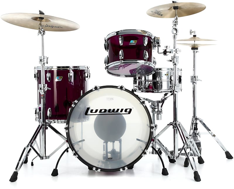 Ludwig Vistalite Fab 3-piece Shell Pack - Purple | Reverb