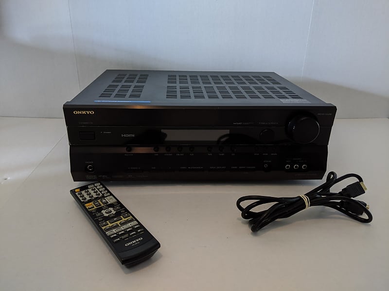 Onkyo TXSR505 Black Dolby 7.1 Channel 525 Watt Receiver Reverb UK