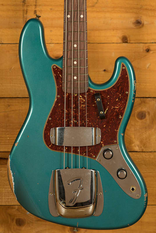 Fender Custom Shop Limited 60 Jazz Bass | Relic Aged Ocean Turquoise |  Reverb