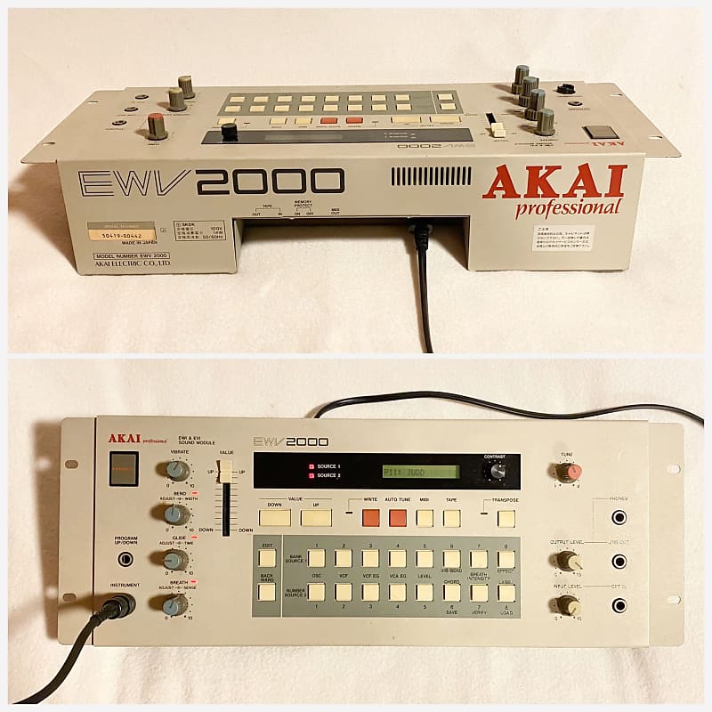 Akai EWI1000 controller & EWV2000 sound module, Playable! | Reverb