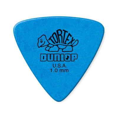 Dunlop 431P Blue Tortex Triangle Picks 1.0 Players Pack