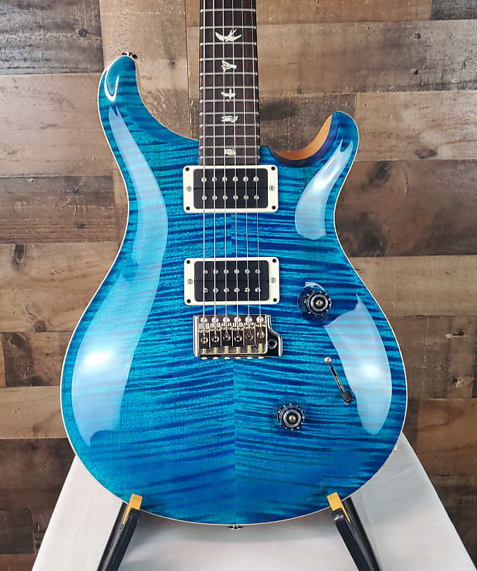 PRS Custom 24, Aquamarine, Free Ship, Hardcase, 177 | Reverb