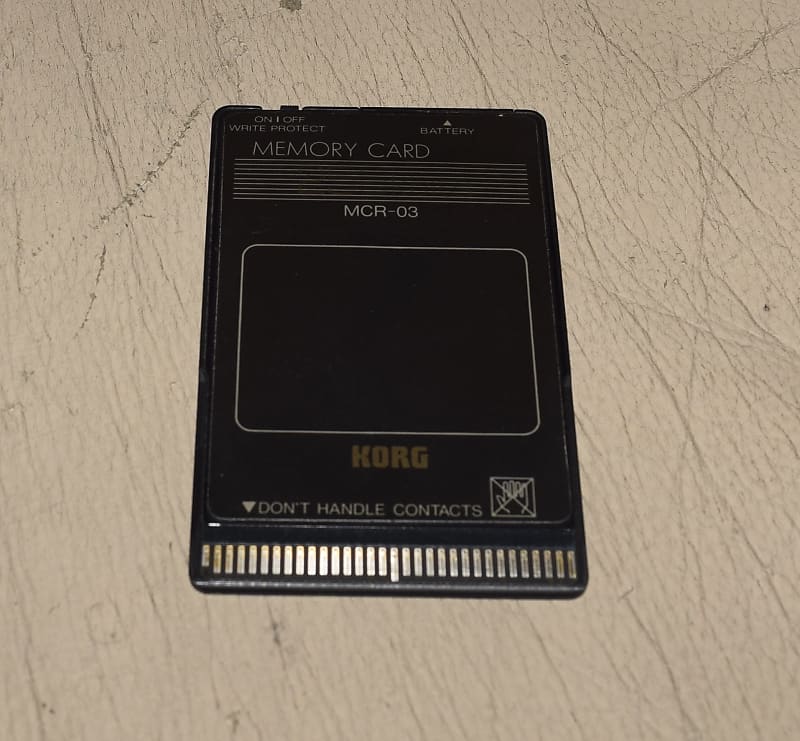 KORG MEMORY CARD RAM MCR-03 256KBメモリーカード Korg Mcr-03 Memory Card 256kbits 256 Kbits RAM for sale