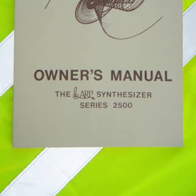 Super Expensive Manual for super expensive ARP 2500 Synth - Mint ! image 1