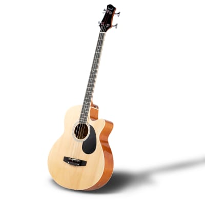 Glarry GMB101 4 string Electric Acoustic Bass Guitar w/ 4-Band Equalizer EQ-7545R 2020s - Burlywood image 12