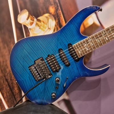 Ibanez RG8560-SPB j. custom Series E-Guitar 6 String - Sapphire Blue + Hardcase image 1