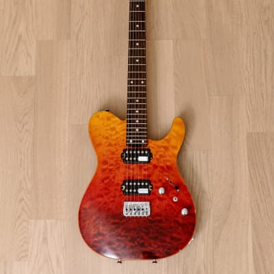 2017 Schecter Japan KR-24-2H-MM-FXD-IKP Limited Edition T-Style Guitar Red Fade w/ Super Rock J Pickups image 2