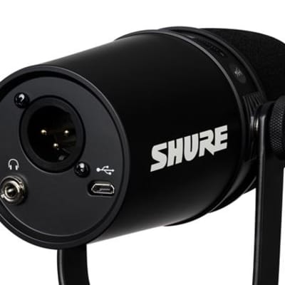 Shure MV7 USB Microphone With Manfrotto Pixi Tripod Stand Bundle Black image 7