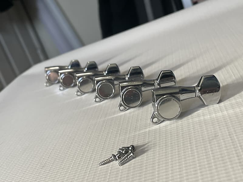 1980's Japan Kramer Focus Chrome GOTOH Tuners Tuning Pegs 6