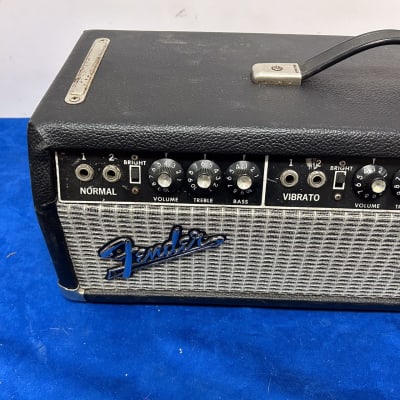Fender Showman 2-Channel 85-Watt Guitar Amp Head 1966 - Black Panel image 2