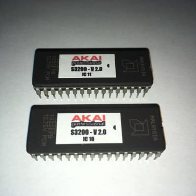 Kit EPROMs - Akai S3200 Sampler - OS ROM FIRMWARE - ver 2.0 - IC10 + IC11