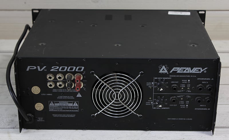 Peavey PV2000 Professional Stereo Power Amplifier - 2000 Watts
