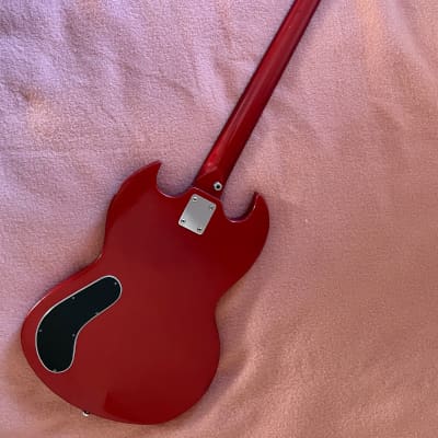 Jedson EB3 rare vintage 1970s Candy Apple Red Made in Japan MIJ image 3