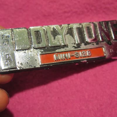 vintage Polytone metal logo for MINI-s12B mini-brute S12L baby brute amp amplifier image 5