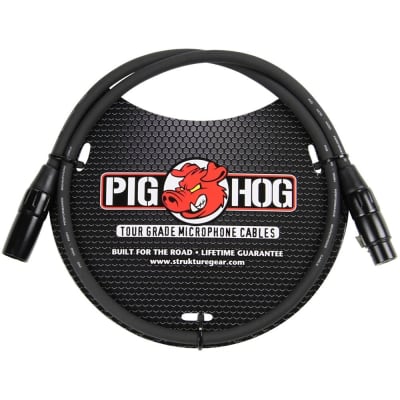 Pig Hog PHM3 8mm Microphone XLR Cable, 3ft