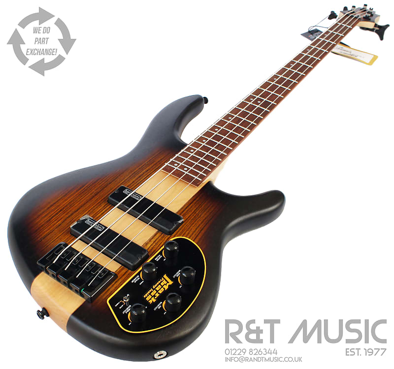 Cort C4 Plus ZBMH Bass Guitar in Open Pore Tobacco Burst