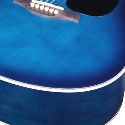 Artist LSPCTB Blue Beginner Acoustic Guitar Pack With Cutaway image 6