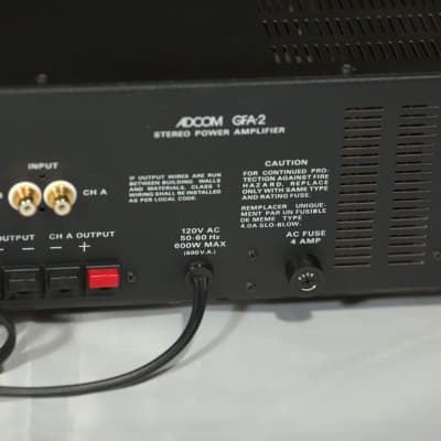 Adcom GFA-2 Stereo Power Amplifier image 7