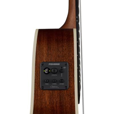 Luna Art Vintage Nylon String Acoustic-electric Guitar - Distressed Brown Burst image 4