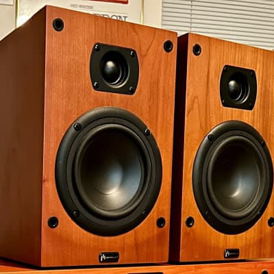 Pair of Aperion Audio Intimus 532-LR bookshelf speakers. Great audiophile sound. Excellent condition. image 2