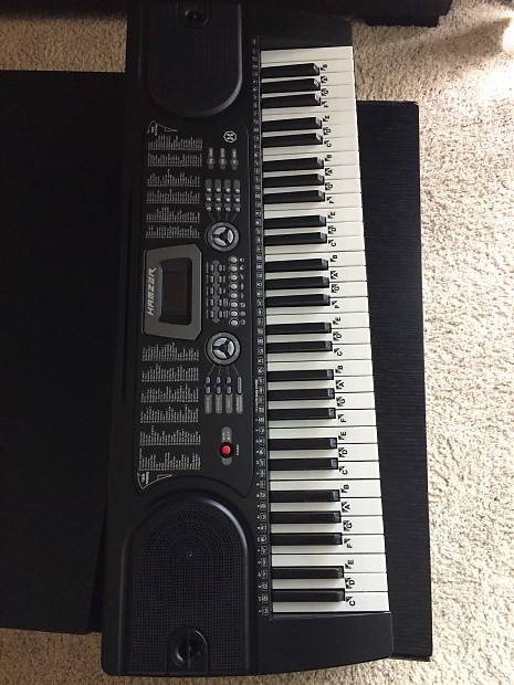 Hamzer 61 Key Electronic Piano Electric Organ Music Keyboard with Microphone 2016 Black Reverb