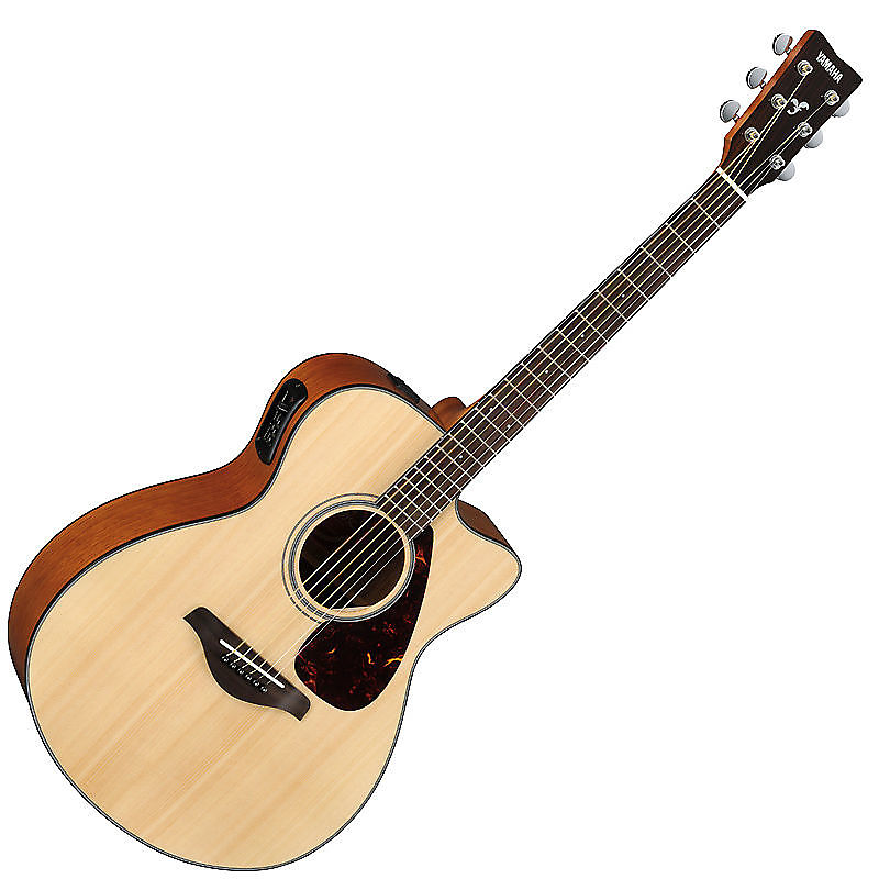 Yamaha FSX700SC Solid Spruce Top Concert Cutaway Acoustic Electric