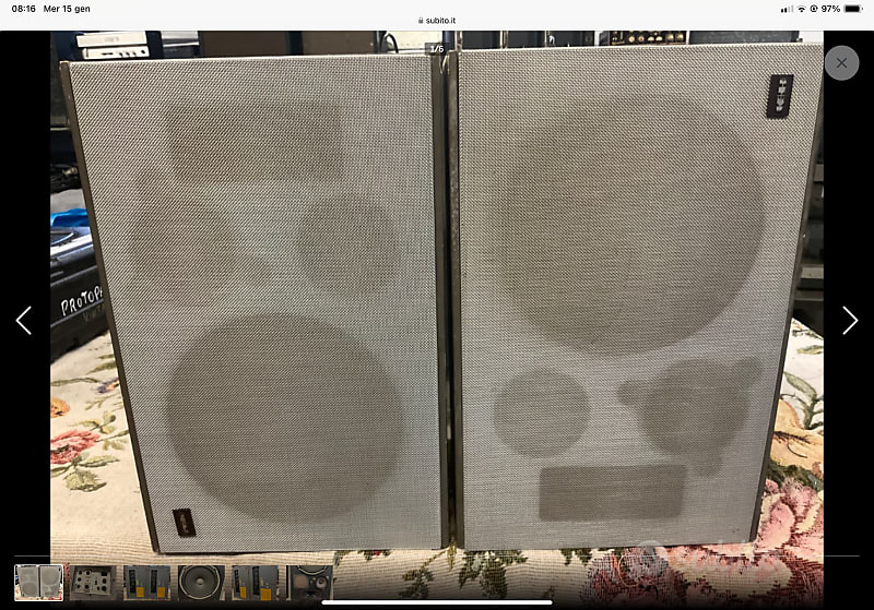 Klein and Hummel OY PAIR ACTIVE MONITOR SPEAKERS VINTAGE image 1