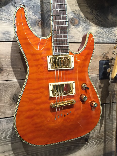 Schecter c1 store elite orange