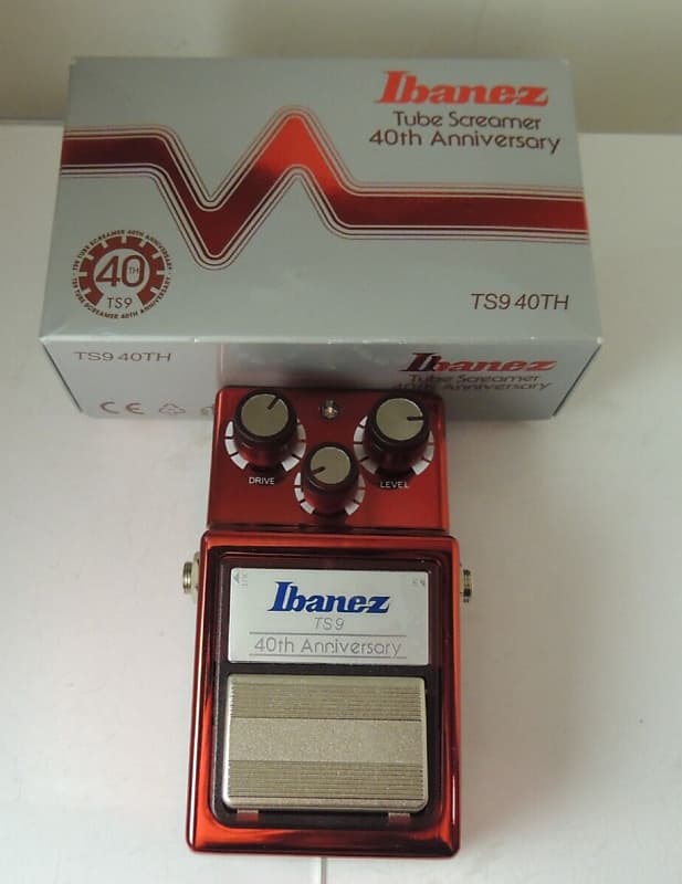 Ibanez TS-9 Tube Screamer Overdrive FX Pedal 40th Anniversary Ltd. Edition  RED