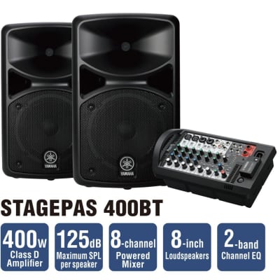 Yamaha STAGEPAS 400BT Portable PA system (Used/Mint) image 2
