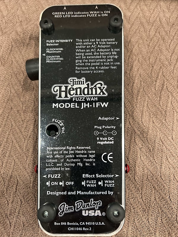 ファッションの ギター jimi hendrix fuzz wah JH-1FW Jim Dunlop 