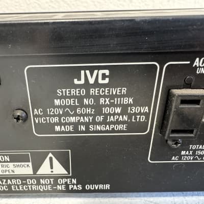 JVC RX-111 Receiver HiFi Stereo Vintage Home Audio 2 Channel Phono Radio Tuner image 6