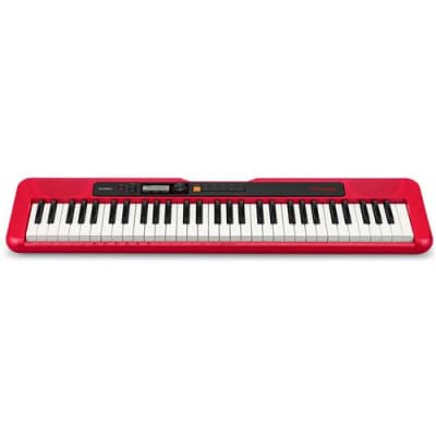 Casio CT-S200 61-Key Digital Piano Style Portable Keyboard with 48 Note Polyphony and 400 Tones, Red image 3