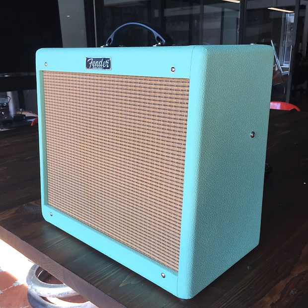Fender blues junior surf best sale green