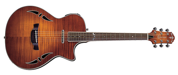 Crafter SA TMVS semi acoustic flame maple vintage sunburst
