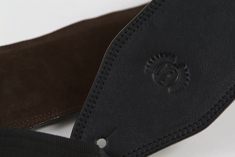 Black Leather Guitar Strap by Harvest Fine Leather from ACCESS