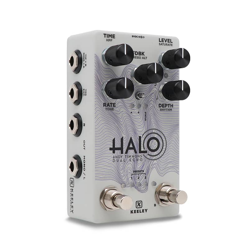 Keeley Halo - White Waves delay Pedal - Limited Edition