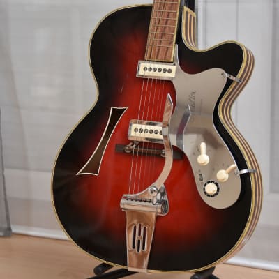 Hüttl Opus 61 – 1960s German Vintage Archtop Jazz Guitar / Gitarre for sale