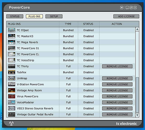 TC Electronic Powercore Platform Firewire - ALL plugins with 6000 Serie &  VIRUS - not UAD