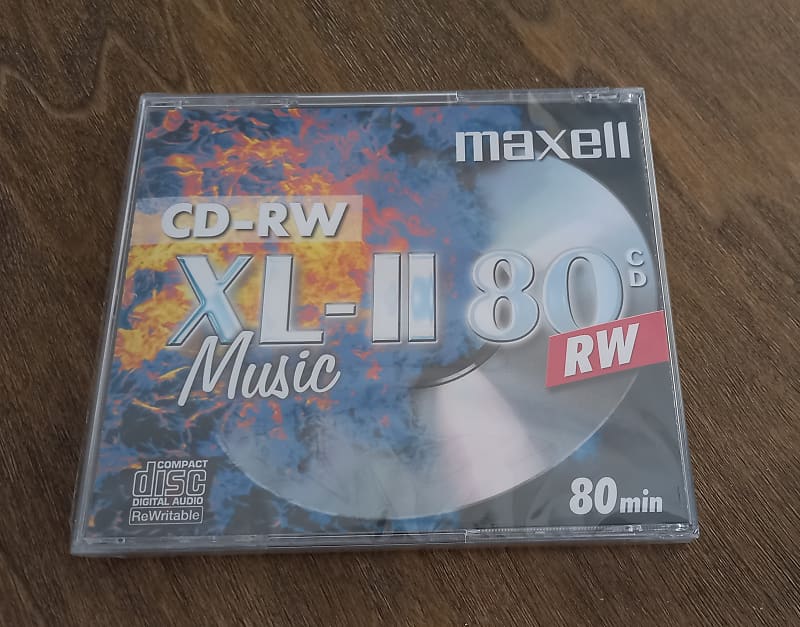 Maxell CD-RW Music Rewritable 80Min Sealed | Reverb