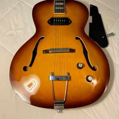 VV:  Near MINT Grote  P-90 (125 thinline) true hollowbody electric guitar MAJOR UPGRADES, deal--READ image 5