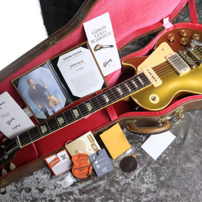 Gibson Custom Shop Murphy Lab Sergio Vallin '55 Les Paul Goldtop with Bigsby 2022 - Present - Aged Gold image 1