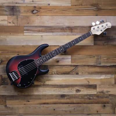 ESP LTD B-205 Red 5-String Electric Bass Guitar, New D'Addario Strings EMGs