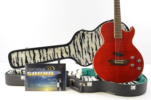 Washburn Sammy Hagar Red Rocker RR-100 Trans Red Acoustic/Electric w/OHSC image 1