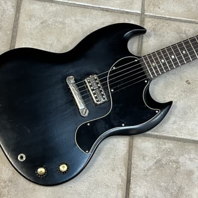1963 Gibson SG Jr Junior modded faded Ebony Black relic with Filtertron for sale
