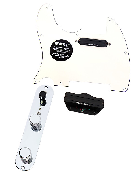 920D Custom Shop 11208-03+T3W-PA-LH Seymour Duncan Hot Rails Loaded Tele Pickguard w/ 3-Way Switching (Left-Handed) image 1