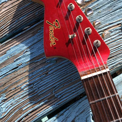 1999 Fender Left Handed JG-66 Jaguar Candy Apple Red Reissue MIJ image 3