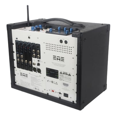Elite Acoustics EAE D6-58 BLK 120W Acoustic Amp with Six Chan Digital Mixer, LFP Battery and Bluetooth image 2