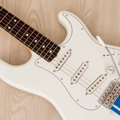 2023 Fender Traditional 60s Stratocaster Olympic White Competition Stripe, Mint w/ Hangtags, Case image 7